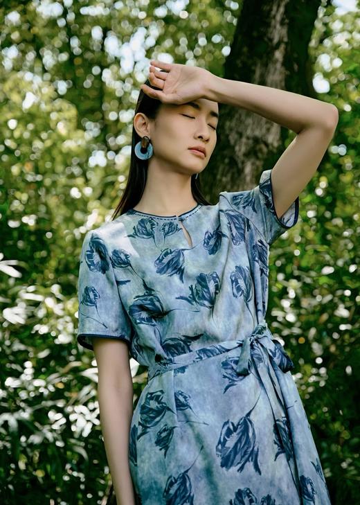 米梭AMORE MISSO女装圆领印花连衣裙6211LB161 商品图1