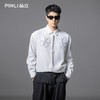 PINLI品立2025夏季新款蝴蝶钉珠长袖衬衫男潮牌宽松休闲衬衣上衣GD252113377 商品缩略图3