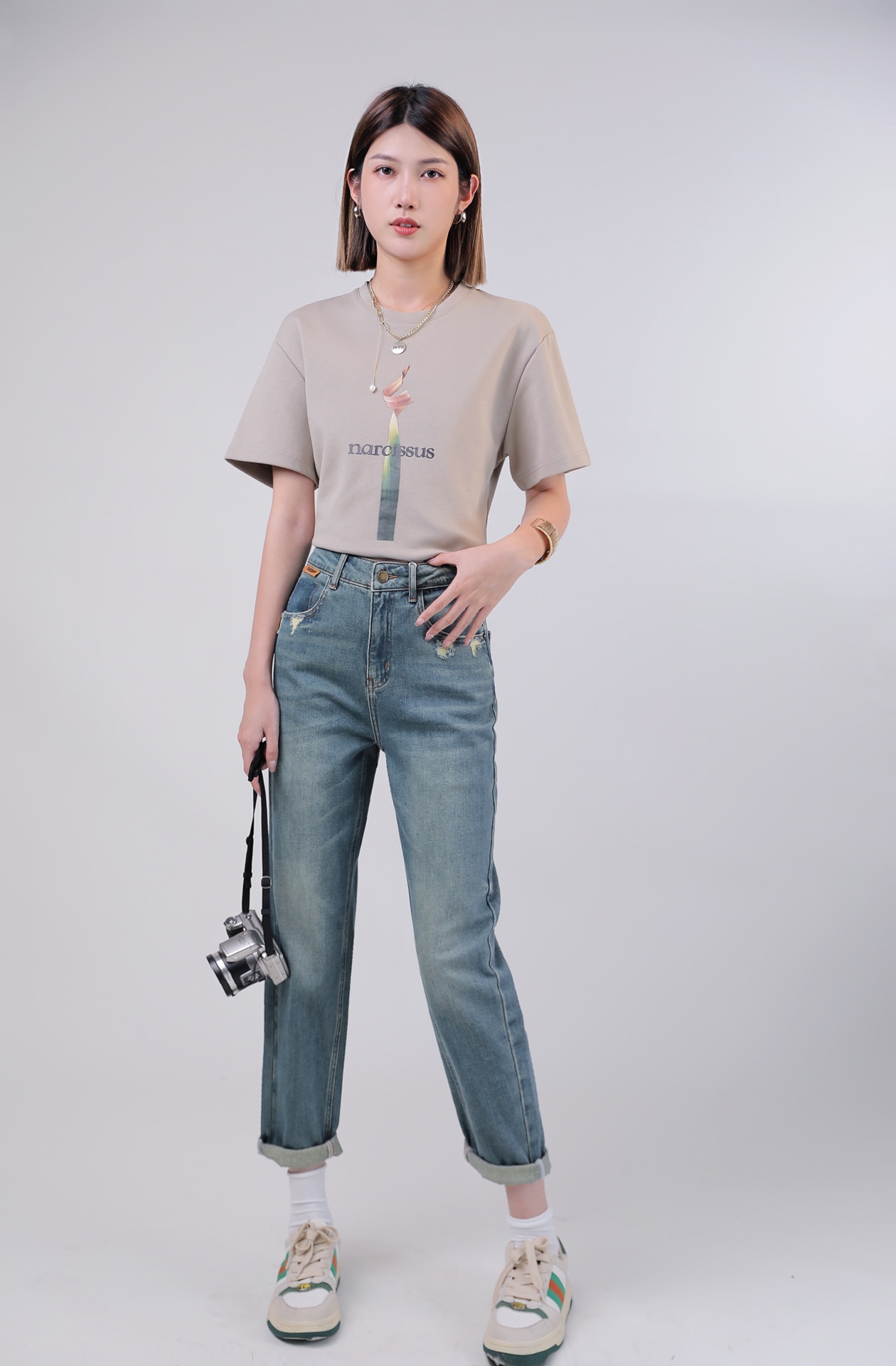 33BAR090434#印花短袖