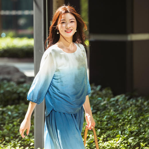 【林栖设计小店】2025春季新品婴儿棉衬衣绣花显瘦时尚气质上衣F1952434 商品图2