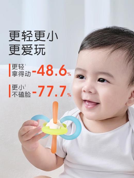 世喜曼哈顿手抓球牙咬胶婴幼儿硅胶可磨牙口欲期玩具防吃手小月龄 商品图1
