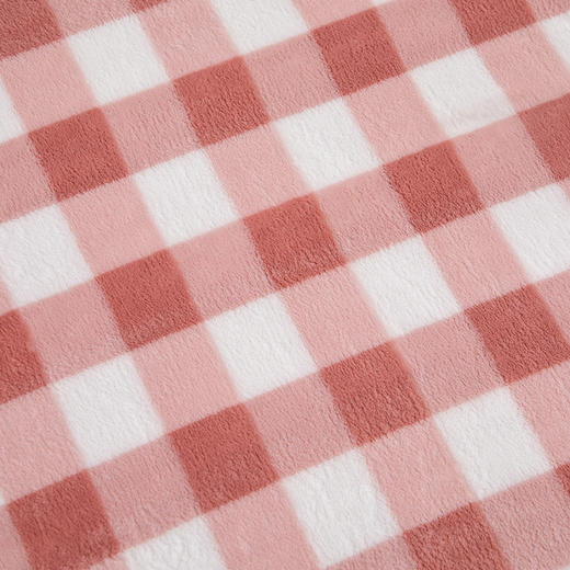 （粉色格）玉兔绒披肩毯FN-T9014(A) 商品图5