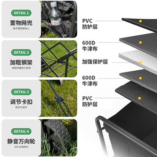 德则桌面后开门折叠营地车DEZ-YDC06 商品图4