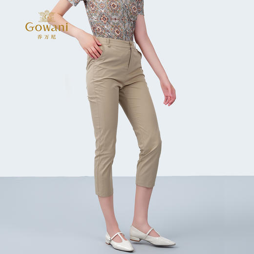 乔万尼2025新品利落干练修身九分裤ED2F482 商品图1