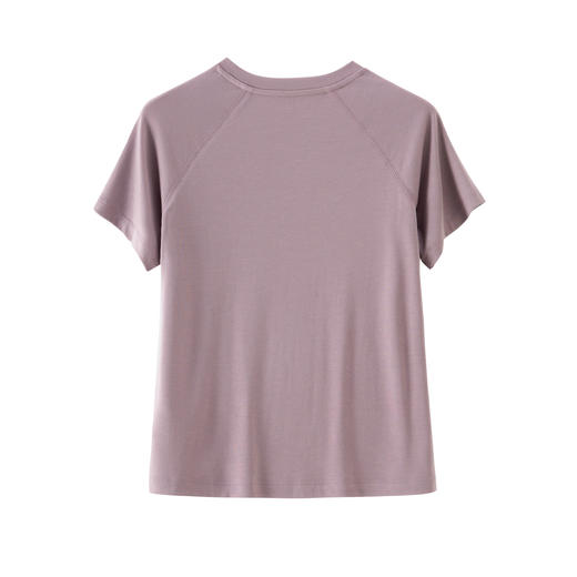 「K」洛诗琳34646凉感插肩印花T恤2025夏季新款醋酸混纺T恤10355 商品图4