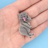 北京仓｜Coucou Suzette-Chat Gris-灰猫 发夹［法国设计师］ 商品缩略图0