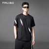 PINLI品立夏季新款潮牌撞色拼接短袖T恤简约宽松休闲男士体恤B252111071 商品缩略图0