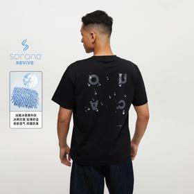 oneup凉感7A抗菌水滴印花短袖T恤