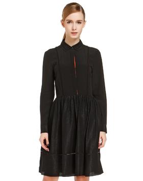 1003000363778    EQ:IQ    黑色时尚优雅长袖连衣裙