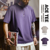 马登工装美式速干凉感紫色T恤防晒抗菌冰感宽松圆领短袖半袖男夏 商品缩略图0