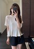 重磅醋酸!凉感舒适下摆荷叶边减龄圆领短袖T恤女春夏新款! 商品缩略图6