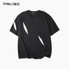 PINLI品立夏季新款潮牌撞色拼接短袖T恤简约宽松休闲男士体恤B252111071 商品缩略图3