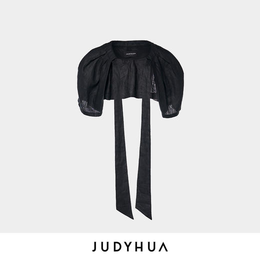 JUDYHUA 绵延系列亚麻短开衫 商品图3