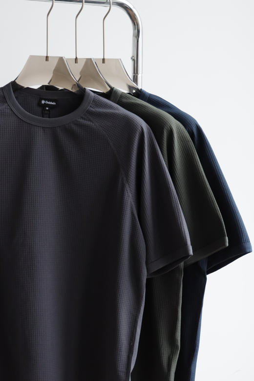 高D运 G.W吸汗速干防晒机能华夫格短袖T恤 TX497 商品图2