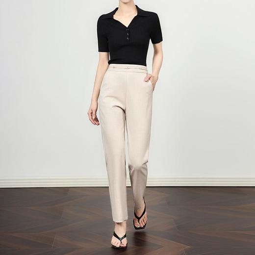 「高货wl」全新升级【铂金会员220/天猫289/差价69】(14859)洛诗琳利落显瘦九分西装裤2025夏季薄款休闲通勤小脚裤wl14859 商品图1