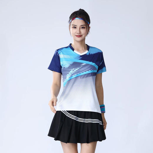 【速干羽毛球服套装 】户外跑步运动服男女款网球服 商品图6