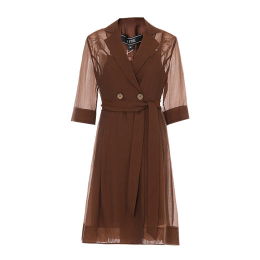 EITIE爱特爱夏季新款大气显瘦通勤连衣裙7807542 商品图5