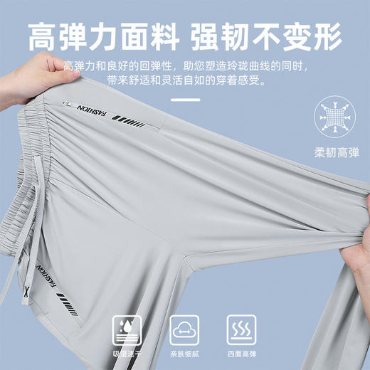 夏季户外冰丝运动裤女轻薄透气宽松休闲百搭瑜伽长裤UPF50+防晒裤 商品图3