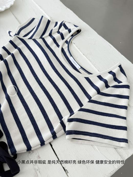 随身携带我的风景｜简约通勤 拼接收腰设计连衣裙 面料自带天然棉籽壳 藏青色 商品图5