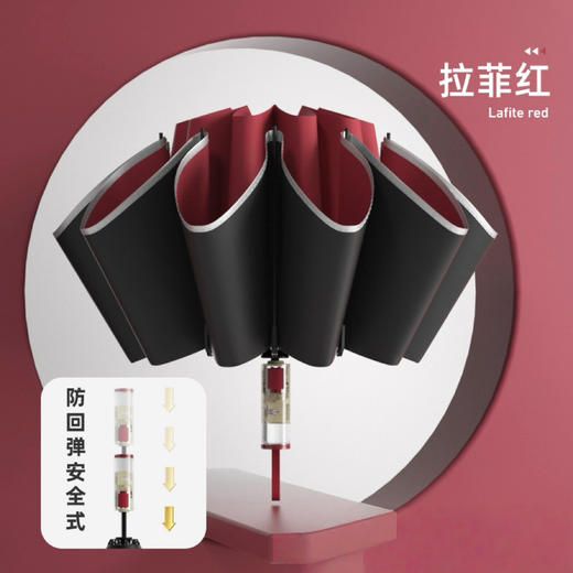 【雨伞防晒二合一】2025新品全自动雨伞安全机械是防回弹节节收反向折叠伞黑胶防晒伞 商品图0