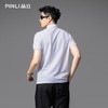 PINLI品立2025夏季新款男士修身贴布绣翻领短袖POLO衫上衣T恤潮牌BG252112094 商品缩略图3