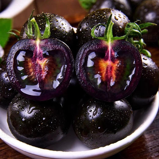 顺丰包邮！【皮薄肉厚，酸甜爽口】山东寿光紫龙樊黑珍珠番茄 5斤应季新鲜 酸甜圣女果洋小柿-QQ 商品图2