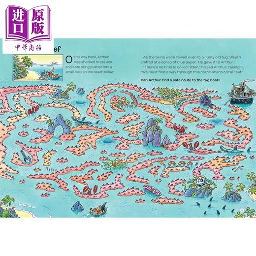 【中商原版】解谜冒险书 海上探险 Puzzle Adventures Agent Arthur on the Stormy Seas 英文原版 儿童冒险故事读物 进口童书 商品图3