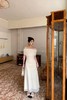 ELLA JADE 米色气质优雅一字肩连衣裙 20219 商品缩略图3