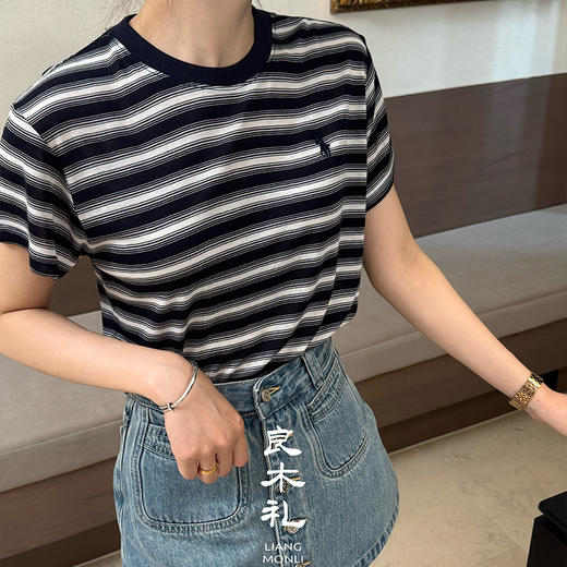 【预售7天】良木礼条纹短袖（6530） 商品图1