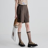 谜底短裤女2025夏季新品百搭日常宽松棉质工装A型裤子252MK0692 商品缩略图1