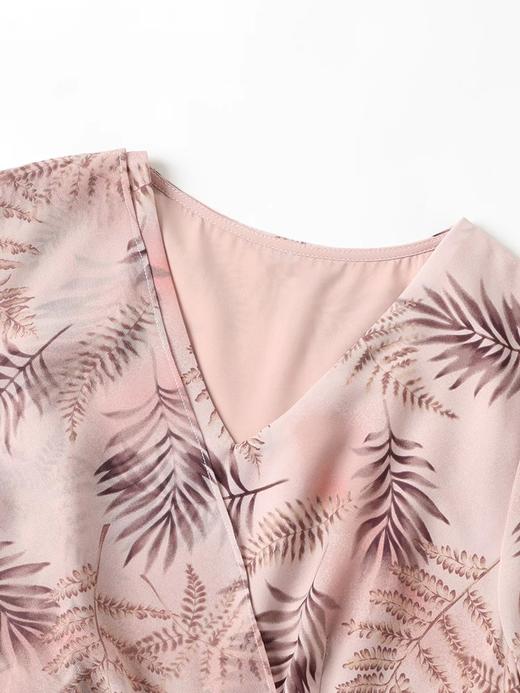 全新升级【铂金会员257/天猫339/差价82】(21431)气质印花连衣裙夏女2025新款女装时尚高级设计感小众中长款裙子 商品图3