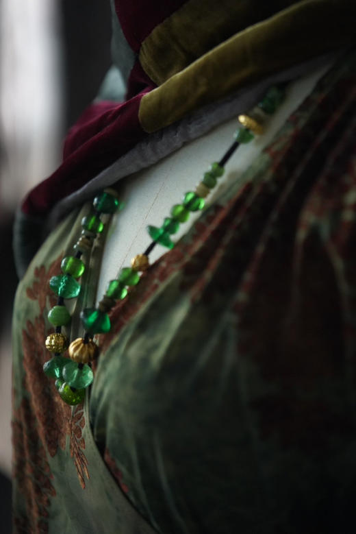 绿琉璃翡翠环长项链 商品图2