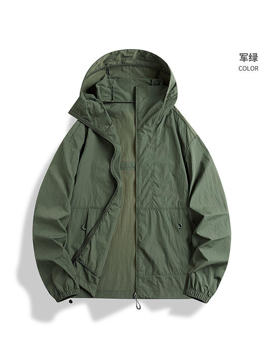 【山系轻量化防晒衣】皮肤衣男凉感轻薄外套 户外防紫外线跑步防晒服  商品图4