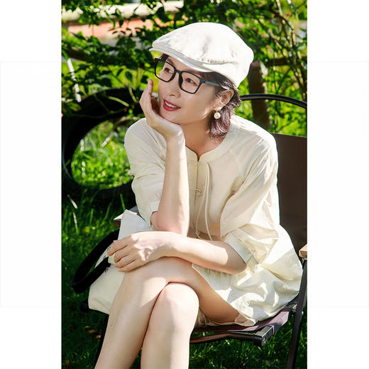 新中式简约气质短袖套装 商品图0