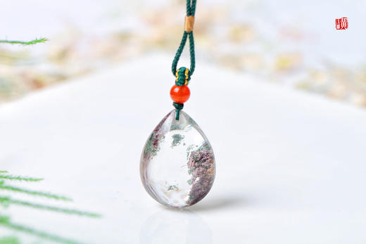 【烬影】绿幽灵水晶吊坠 配精美挂绳 商品图7