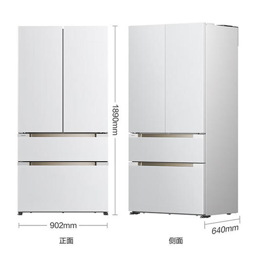 【国补15%】松下573升超薄全嵌冰箱NR-W582TX-W 星云白双循环双系统法式家用电冰箱 纳诺怡净味 商品图1