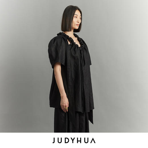 JUDYHUA 绵延系列亚麻短开衫 商品图1