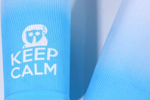 严素冰丝臂套,2025冰饮新配色KEEP CALM 袖套,速干,排汗,透气,防晒,温度调节 商品图1