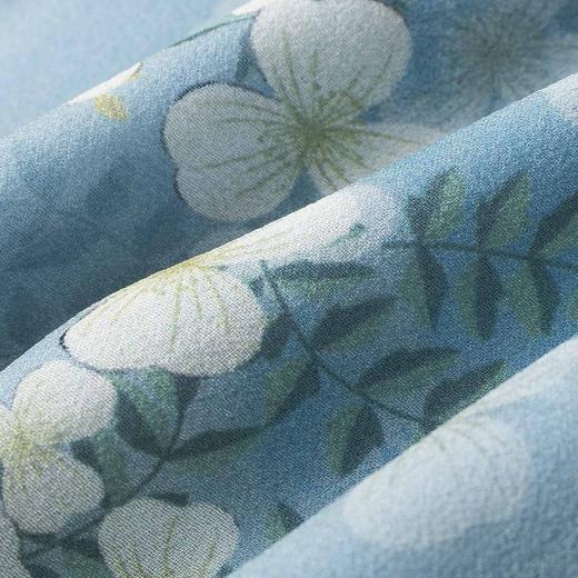 WWM-46535春夏装新款女真丝碎花裙子海边度假长裙收腰桑蚕丝连衣裙 商品图3