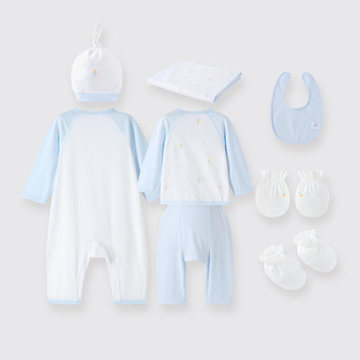 【实体店同款】男宝宝礼盒八件套夏季新款安奈儿童装YB529752 商品图3