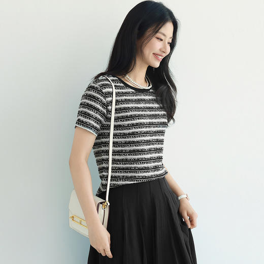 FEIMI夏日法式小香风短袖B2574 商品图2