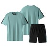 【健身衣跑步服男冰丝运动服套装】夏季短袖T恤晨跑透气冰感速干短裤 商品缩略图4