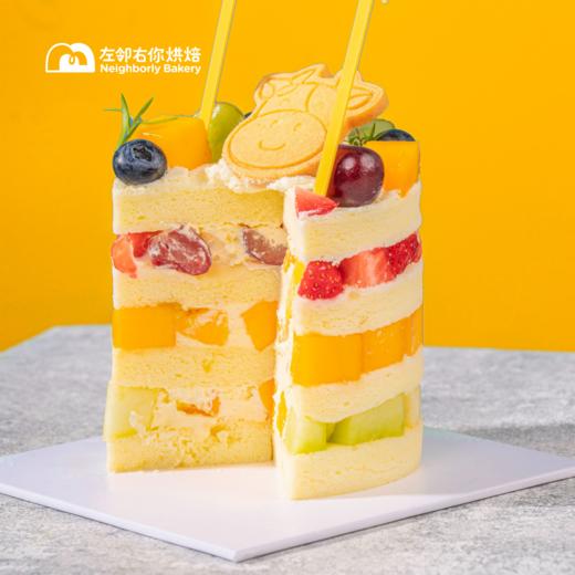 伴你童行·六一可爱限定 3层水果 减糖动物奶油蛋糕 商品图3