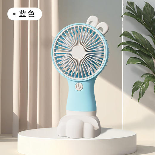【强劲冷风！夏日必备！🔥】手持&桌面两用风扇💨强劲冷风随时享，USB快充+长续航，清凉一夏从这一刻开始❄️新款台式桌面 手持小风扇 usb充电风扇 静音便携长续航台面手持电风扇 商品图8