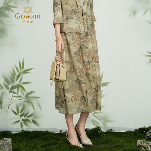 乔万尼新品新中式韵味马面裙结构A字半身裙ED2D476 商品图1