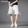 PINLI品立2025夏季新款潮牌大口袋工装短裤男宽松休闲运动五分裤 商品缩略图2