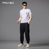PINLI品立2025夏季新款男士修身贴布绣翻领短袖POLO衫上衣T恤潮牌BG252112094 商品缩略图2