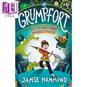 【中商原版】秘密的怪物堡垒 Grumpfort 英文原版 儿童黑白插图图画章节书 搞笑冒险故事 小说读物 进口童书 7岁以上 Usborne