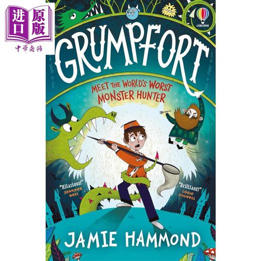 【中商原版】秘密的怪物堡垒 Grumpfort 英文原版 儿童黑白插图图画章节书 搞笑冒险故事 小说读物 进口童书 7岁以上 Usborne 商品图0