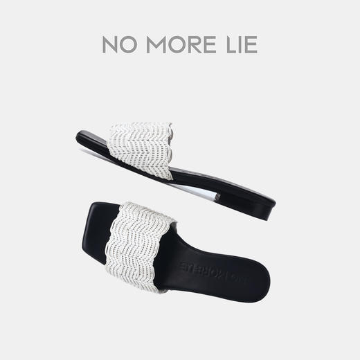 直述NOMORELIE 艺术编织拖鞋 商品图0